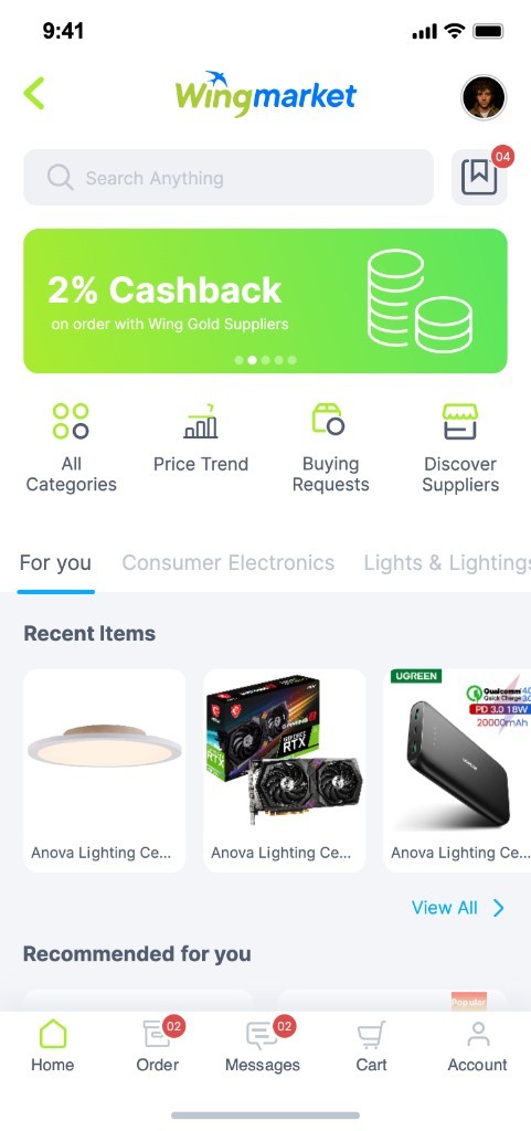 Wing Market preview